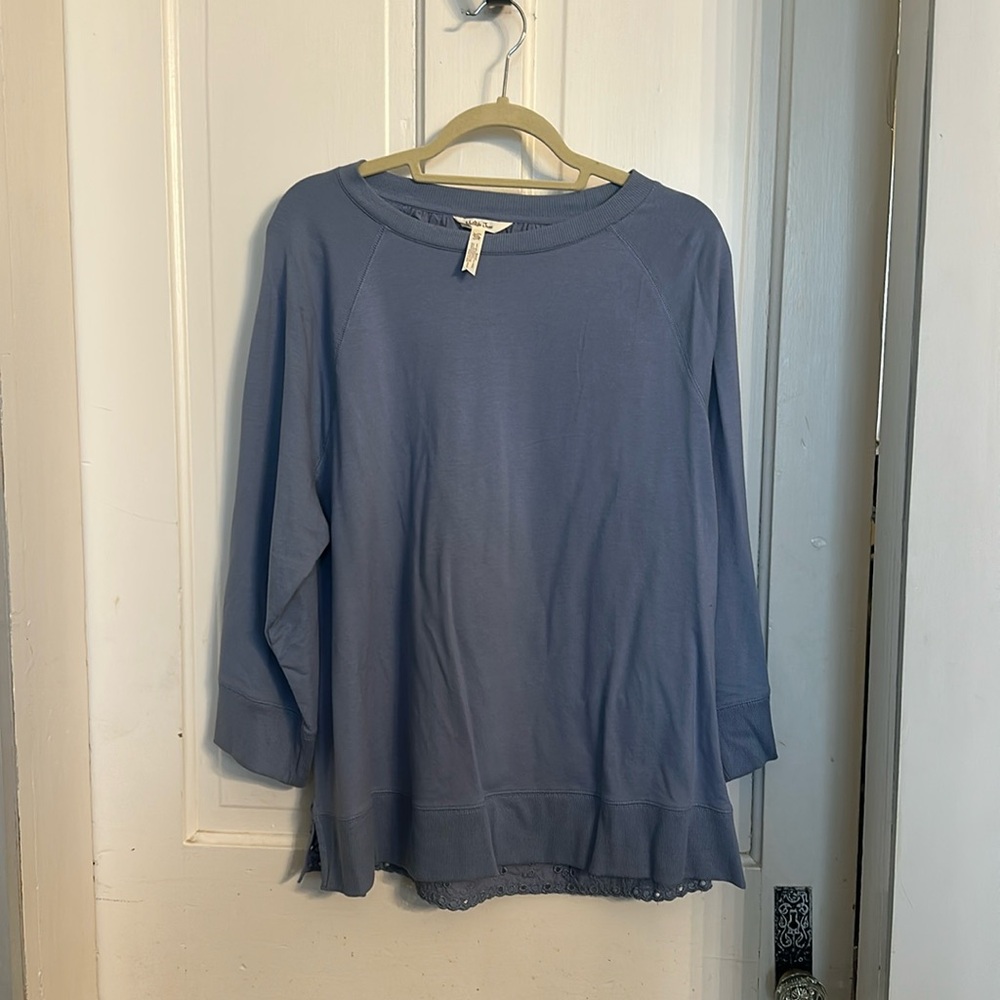 Matilda Jane Women’s XXL In the Moment lavender top with eyelet details in back